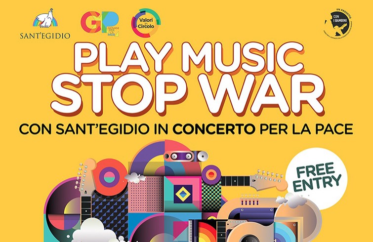 Sabato 21 maggio "Play music stop war”: artisti uniti per dire no alla guerra 