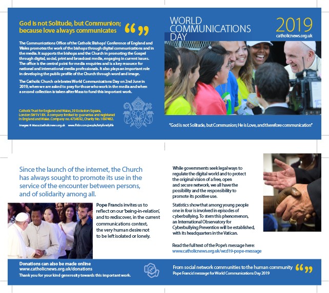 World Communications Day 2019 - Catholic News