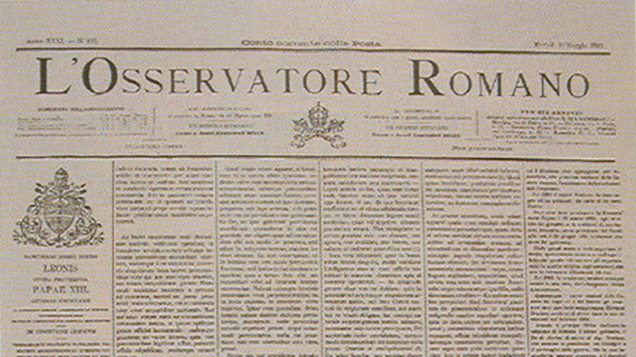 L'Osservatore Romano, il giornale dei Papi festeggia 160 anni