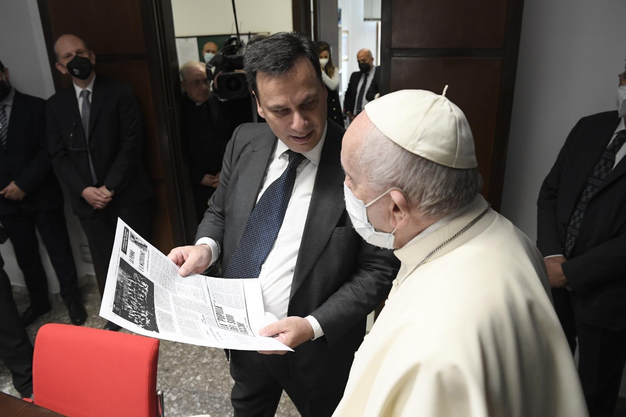 2021.05.24 Visita alla ComunitÃ  di lavoro del Dicastero per la Comunicazione
