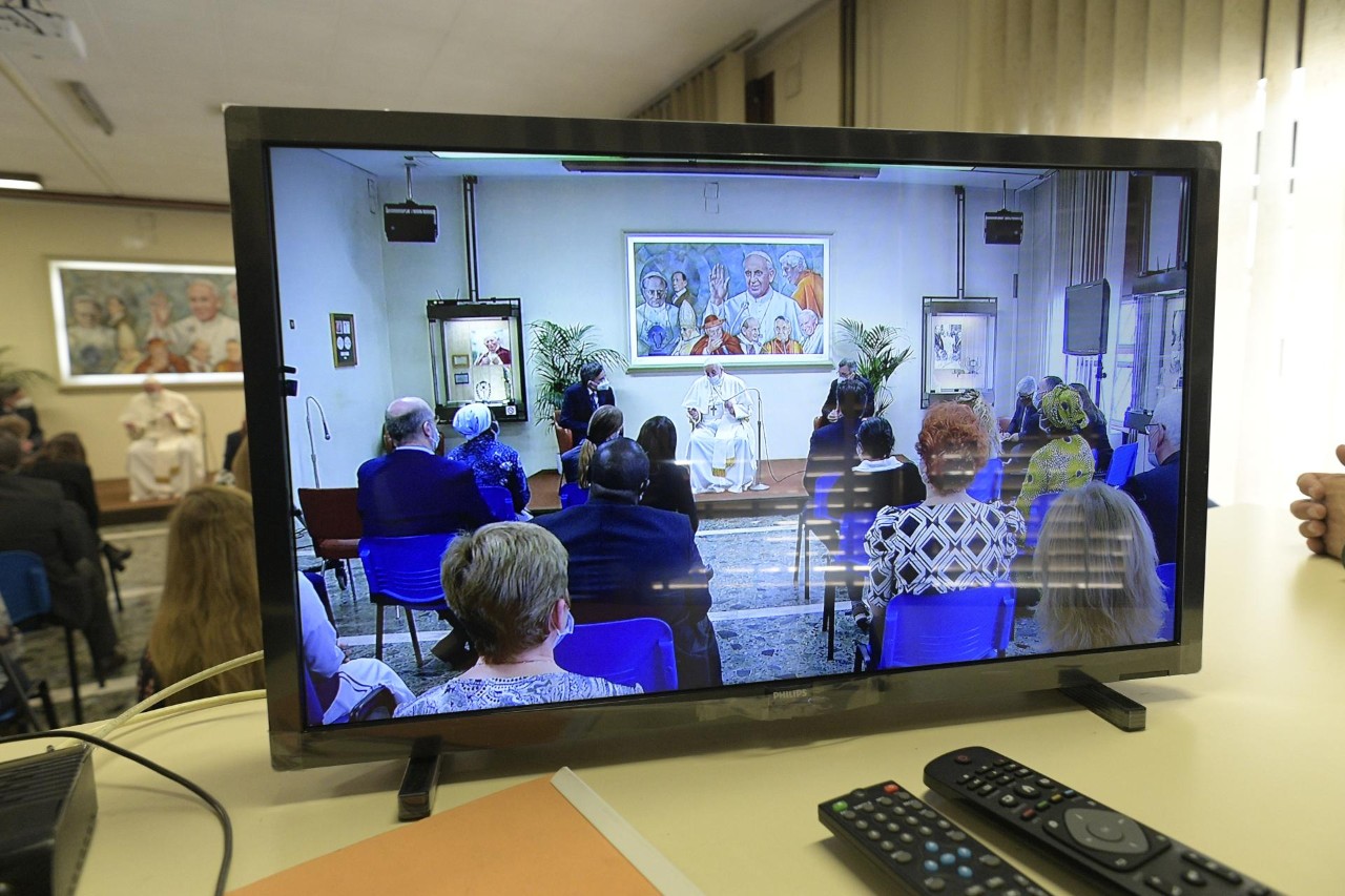 2021.05.24 Visita alla ComunitÃ  di lavoro del Dicastero per la Comunicazione